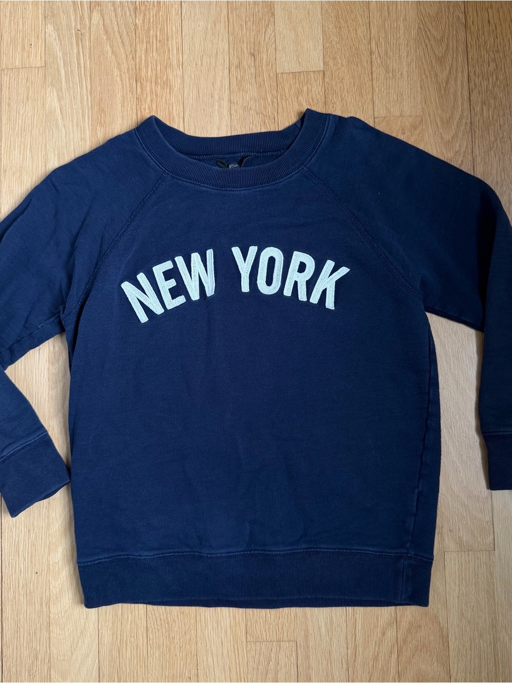 J Crew Navy "New York" Pullover Sweatshirt